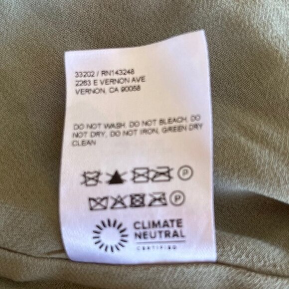 Reformation Inka Midi Smocked Dress in Orange Grove | Size XS - Picture 9 of 9